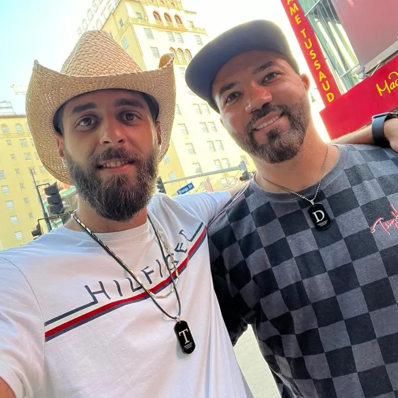 Stoere mannen ketting zwart - Titanium ID tag